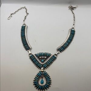 Turquoise Statement Bib Necklace - Women Jewelry